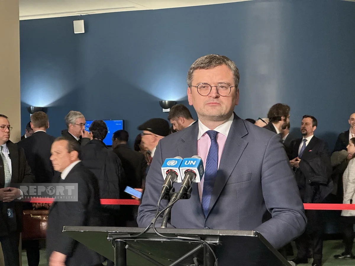 Dmitro Kuleba BMT-də Zelenskinin sülh təkliflərini açıqlayıb