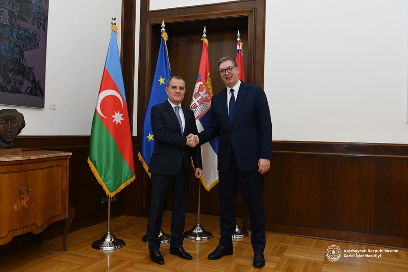 Jeyhun Bayramov meets with Serbian President