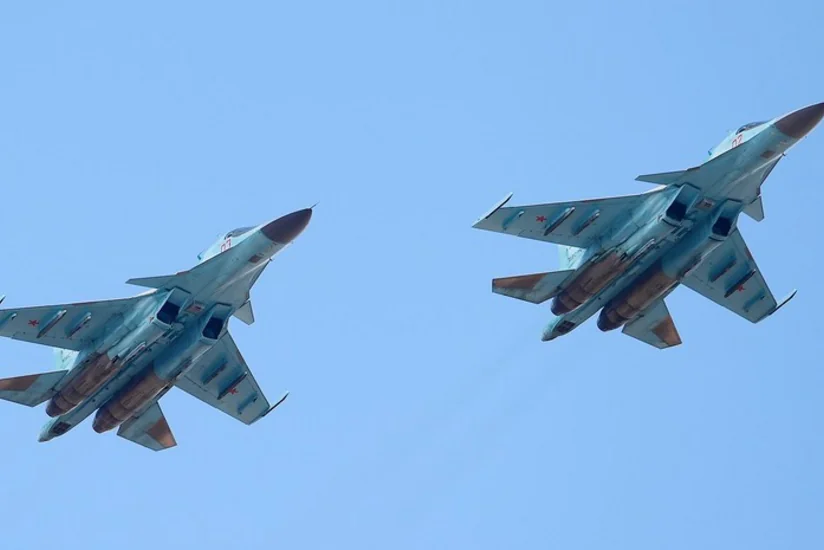 В России два истребителя Су-34 столкнулись в небе
