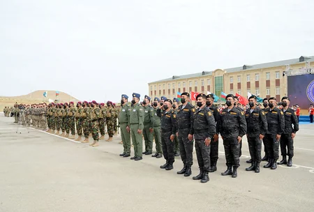Solemn opening of 'Three Brothers - 2021' international exercises held in Baku