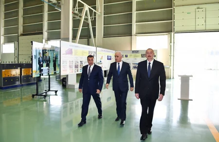 İlham Əliyev Bakıda yüksəkgərginlikli avadanlıqlar zavodunun açılışında iştirak edib - YENİLƏNİB