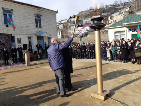 Göygölün Çaykənd kəndinə təbii qaz verilib
