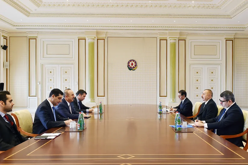 Prezident İlham Əliyev Mövlud Çavuşoğlunu qəbul edib - ƏLAVƏ OLUNUB