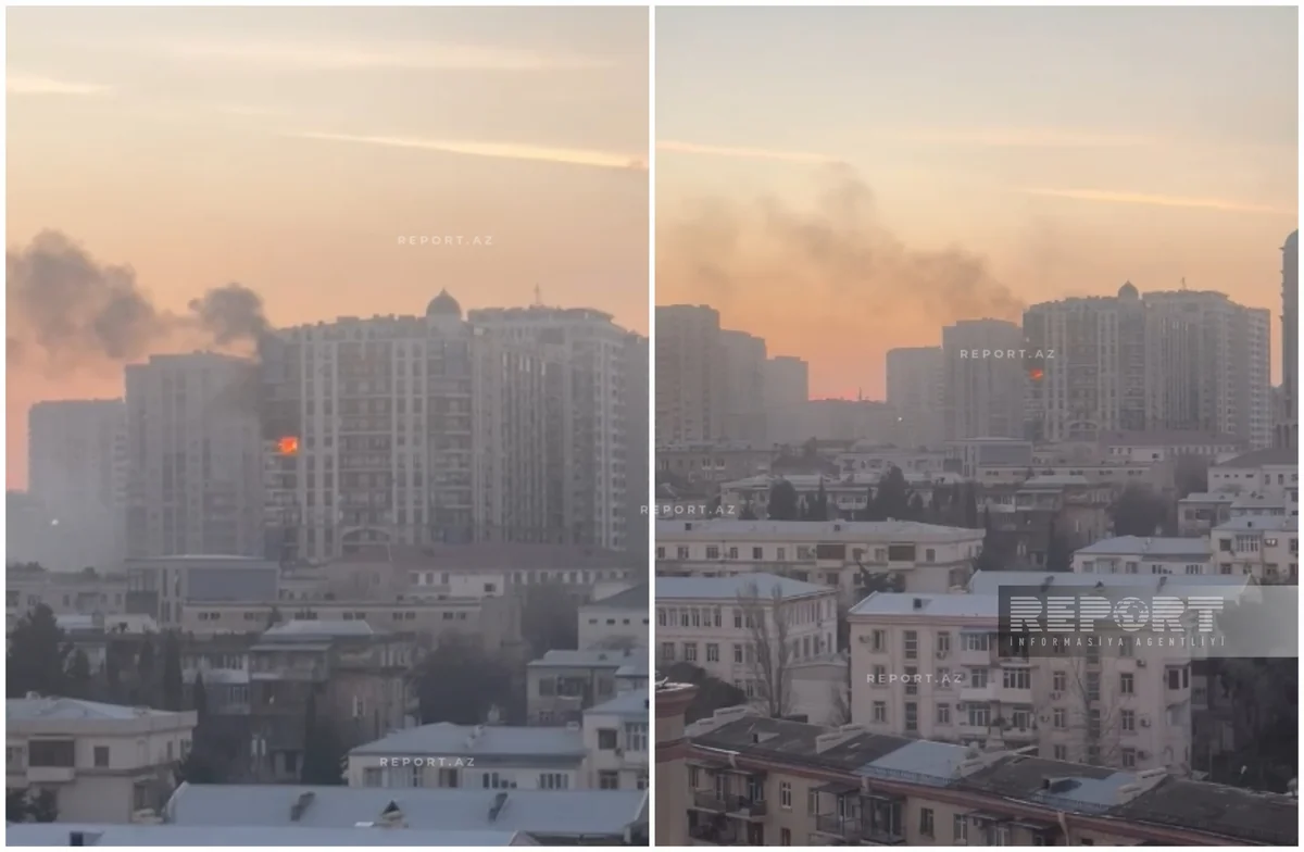 Yasamaldakı yanğın söndürülüb, nəqliyyatın hərəkətinə qoyulan məhdudiyyət aradan qaldırılıb - VİDEO - YENİLƏNİB-2