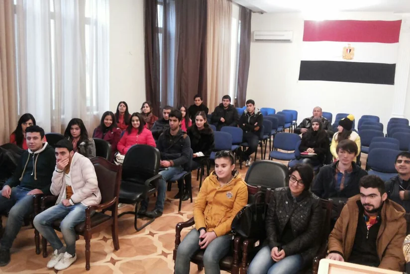 ​Qafqaz Universitetinin tələbə və müəllim heyəti Misir Mədəniyyət Mərkəzində olub