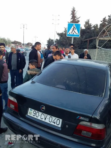 Bakıda iki avtomobil toqquşub, xəsarət alan var - VİDEO