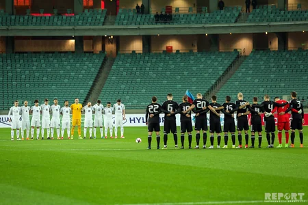 Futbol üzrə Azərbaycan milli komandası Belarusa məğlub olub - FOTOREPORTAJ