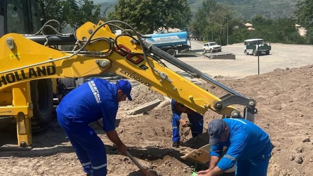 Laçın şəhərinin içməli su ilə təminatı üçün görülən işlər açıqlanıb