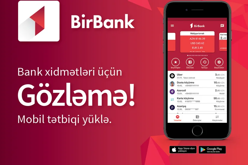 Bütün ödəniş kartlarını “BirBank”dan idarə et!