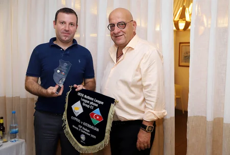 Elxan Məmmədov Kipr Futbol Assosiasiyasının prezidenti ilə görüşdü