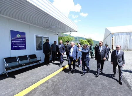 DGK sədri “Mazımqara” gömrük postunda mövcud vəziyyətlə tanış olub