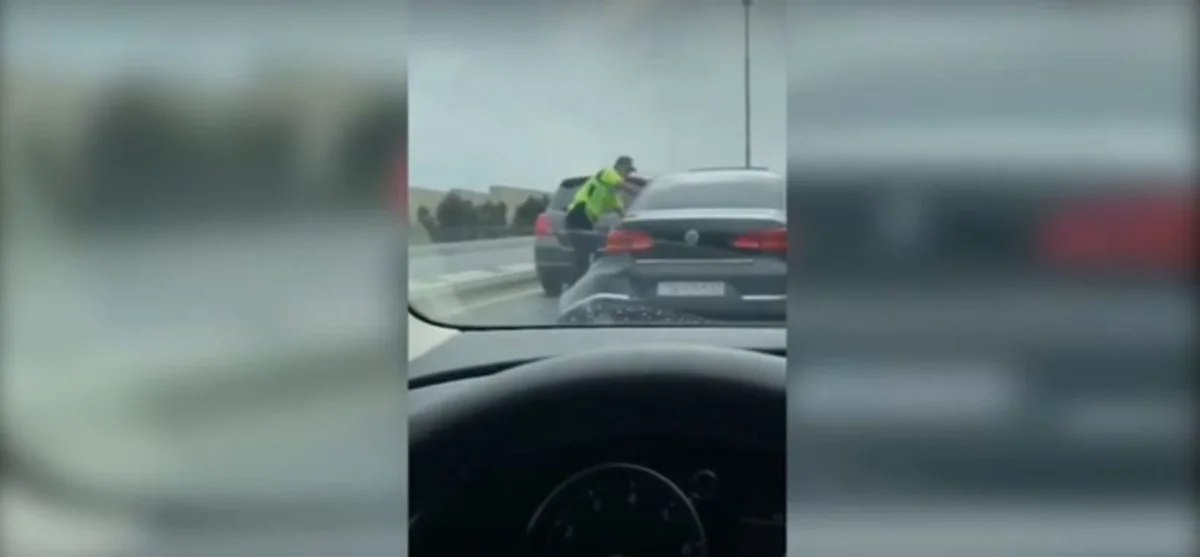Bakıda maşınları əzərək polisdən qaçan şəxs saxlanılıb, cinayət işi açılıb