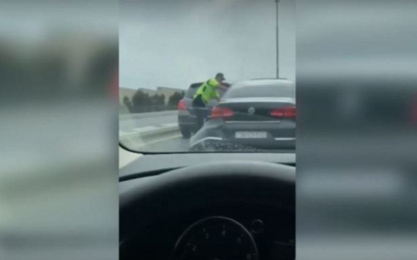 Bakıda maşınları əzərək polisdən qaçan şəxs saxlanılıb, cinayət işi açılıb