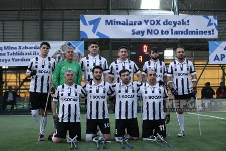 Bakı Olimpiya Stadionunda Qarabağ və Neftçi amputant futbol komandalarının oyunu keçirilib