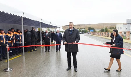 President Ilham Aliyev inaugurates Shamakhi-Chol Goylar-Padar highway