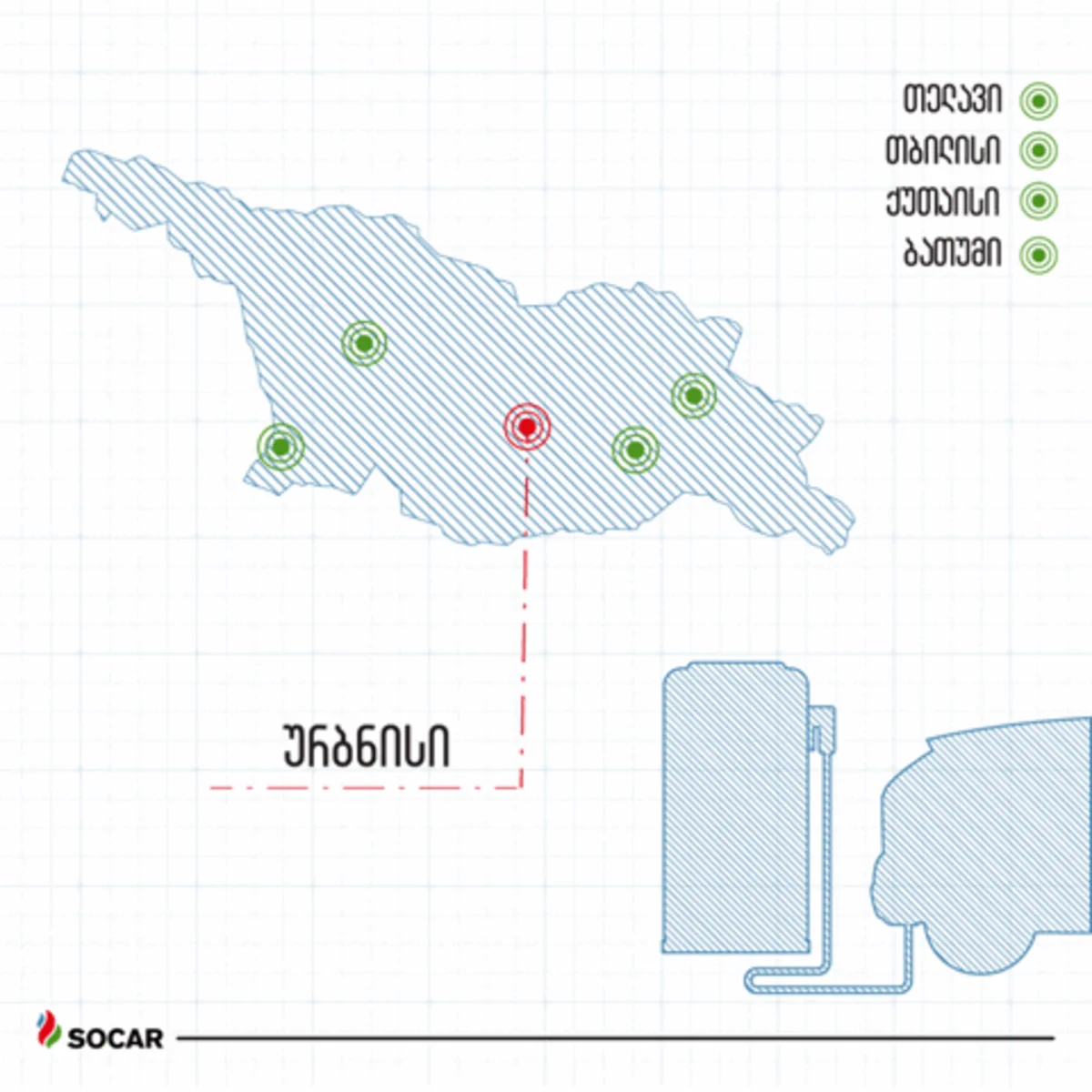 SOCAR расширил в Грузии сеть обслуживания электромобилей