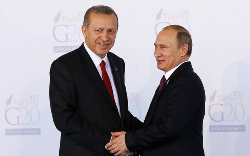 Ərdoğan təyyarə böhranından sonra ilk dəfə Rusiyaya səfərə gedib