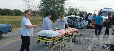 Mingəçevir-Bəhrəmtəpə yolunda qəza olub, 1 nəfər ölüb, 6 nəfər yaralanıb - YENİLƏNİB