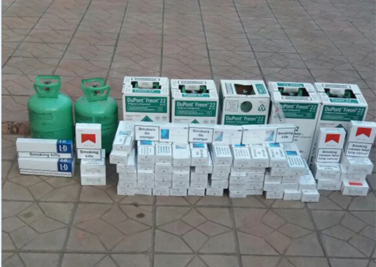 Azərbaycan gömrükçüləri külli miqdarda siqaret və qaz balonları aşkar edib