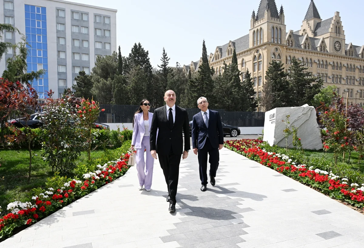 Prezident və birinci xanım Botanika İnstitutunun yeni binasının açılışında iştirak edib və Nəbatat Bağında görülən işlərlə tanış olublar
