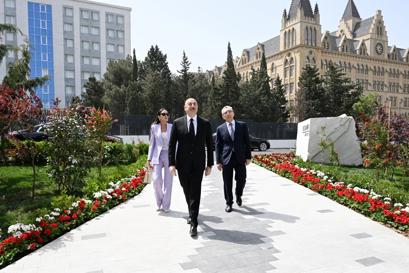 President Ilham Aliyev and First Lady Mehriban Aliyeva attend opening of new building of Institute of Botany in Baku