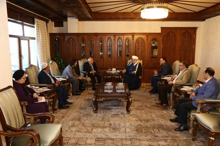 İsveçrənin sülhməramlı təşkilatının nümayəndə heyəti Allahşükür Paşazadə ilə görüşüb