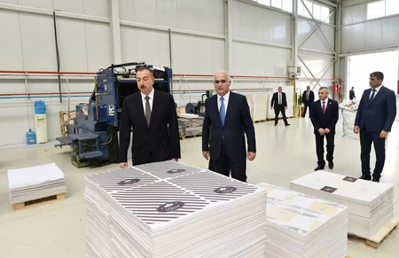 Prezident İlham Əliyev Balaxanı Sənaye Parkının açılışında iştirak edib