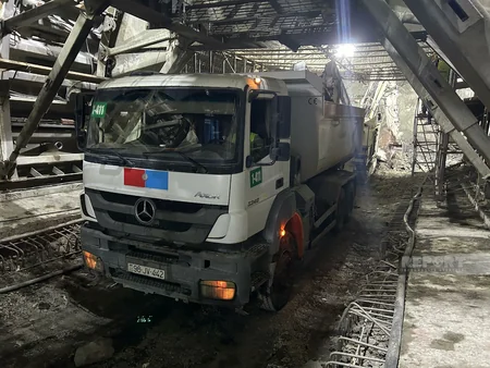 AAYDA rəsmisi: Ağsuçay vadisində 1186 metrlik unikal avtomobil körpüsünün tikintisi davam etdirilir  - VİDEO