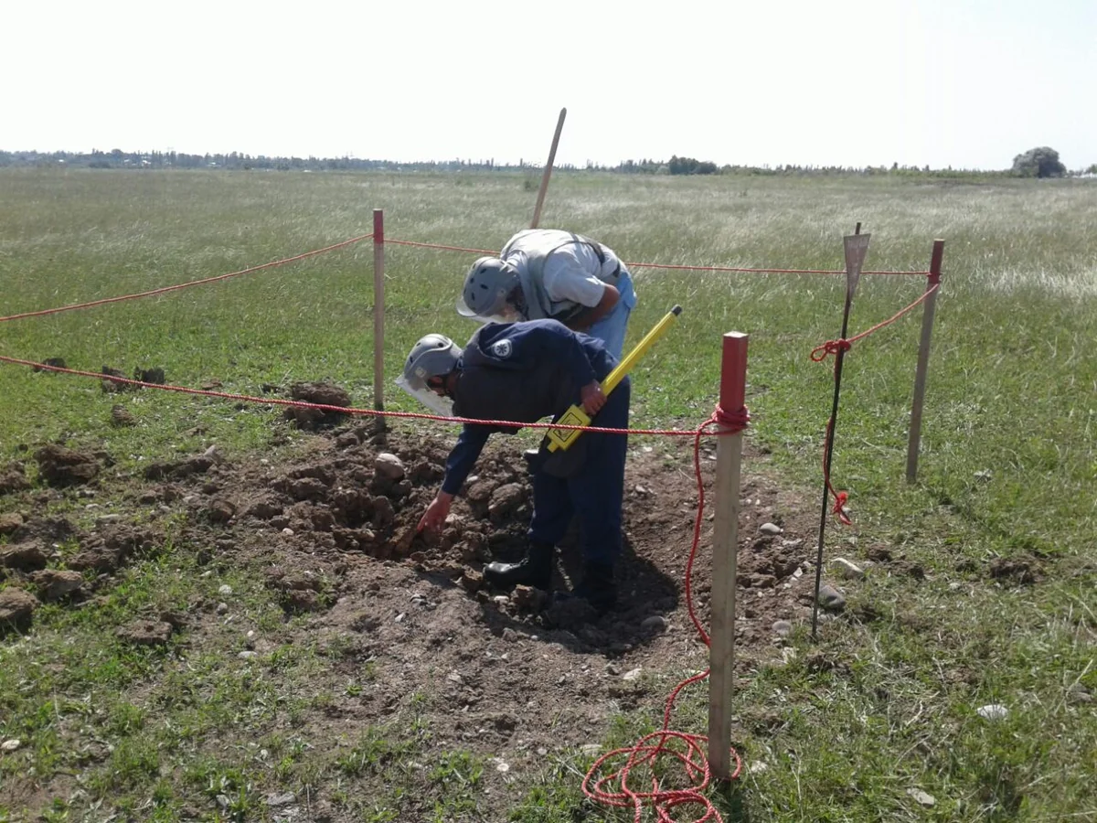 Tərtərdə 4 ədəd partlamamış top mərmisi aşkar edilib