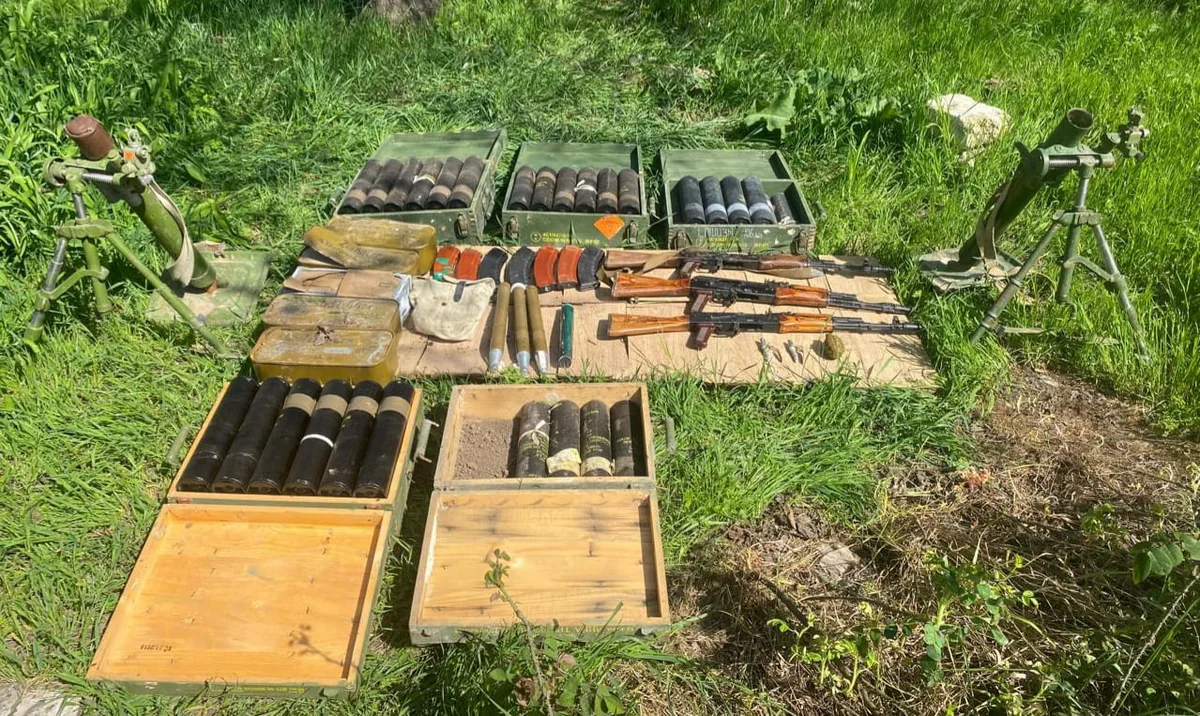 Ammunition found in liberated Aghdam