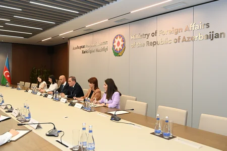 Ceyhun Bayramov AŞ Nümayəndələr Komitəsinin qrup sədri ilə görüşüb
