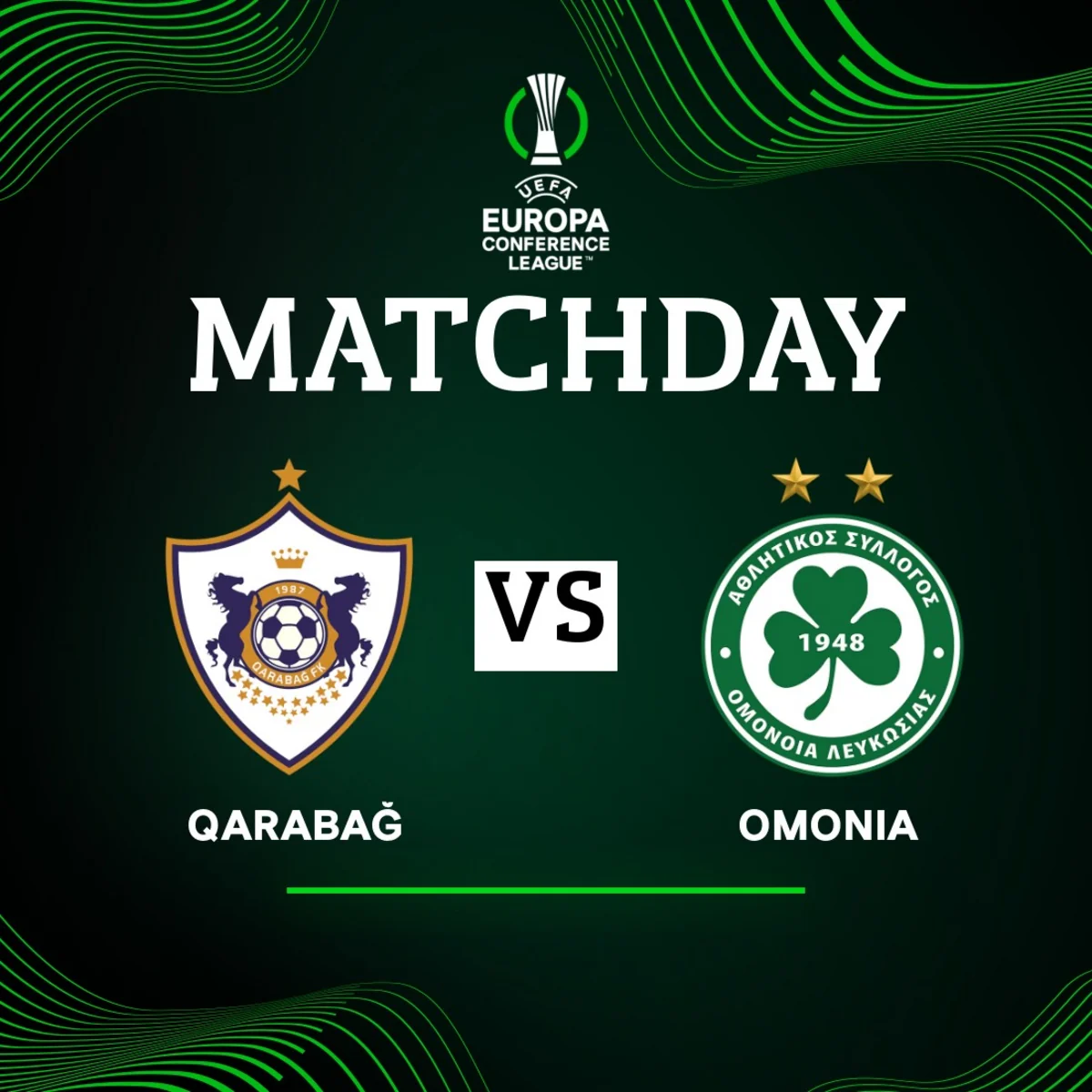 Qarabağ və Omoniyanın start heyətləri bəlli olub