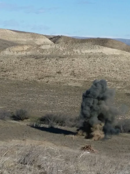 Ağstafada 517 ədəd müxtəlif növ partlamamış hərbi sursat aşkar olunub