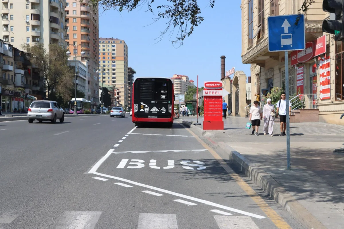 AYNA: Avtobus zolaqlarında avtomobildən minib-düşmək üçün xüsusi yerlər yaradılır