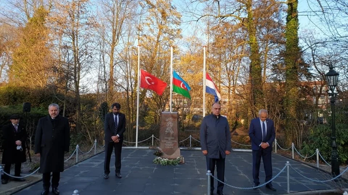 Haaqa şəhərində Xocalı şəhidlərinin xatirəsinə abidə ucaldıldı