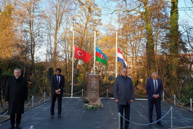 Haaqa şəhərində Xocalı şəhidlərinin xatirəsinə abidə ucaldıldı