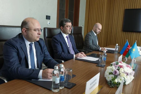 Əhməd İsmayılov Qazaxıstanlı nazir ilə saxta məlumatların yayılmasına qarşı mübarizə üsullarını müzakirə edib