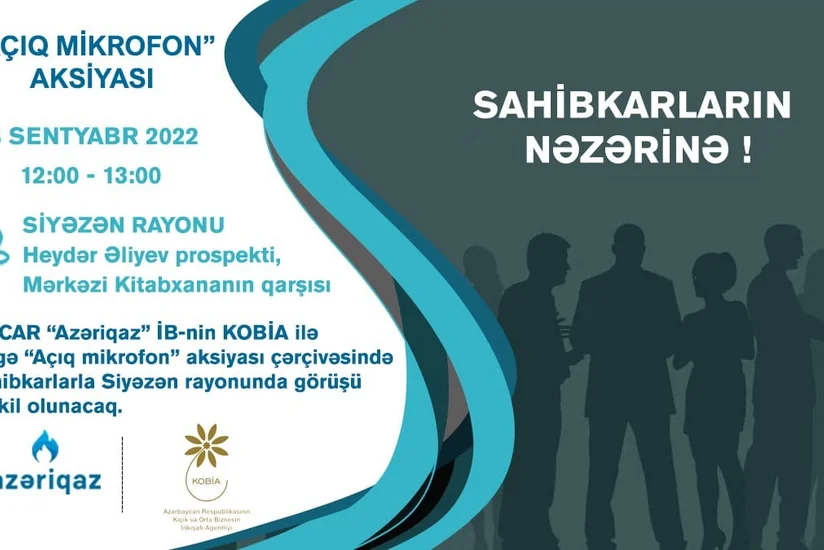 “Azəriqaz” rəsmiləri Siyəzəndə sahibkarlarla görüşəcək