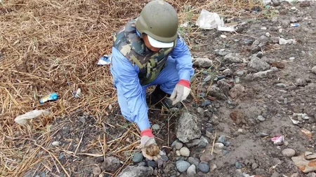 Biləsuvarda 81 ədəd partlamamış hərbi sursat aşkarlanıb - FOTO