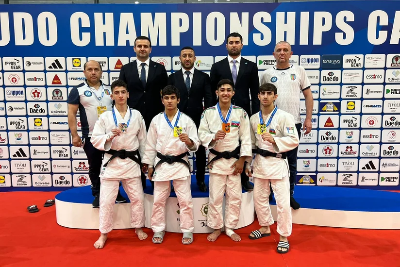 Четыре азербайджанских дзюдоиста стали чемпионами Европы