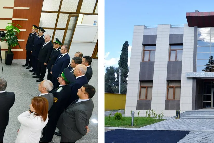 Mingəçevirdə Qeydiyyat şöbəsi üçün yeni inşa edilmiş bina istifadəyə verilib