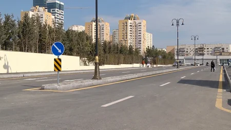 Paytaxtın mərkəzinə doğru giriş və çıxış hissədə kompleks yenidənqurma işləri aparılır - VİDEO