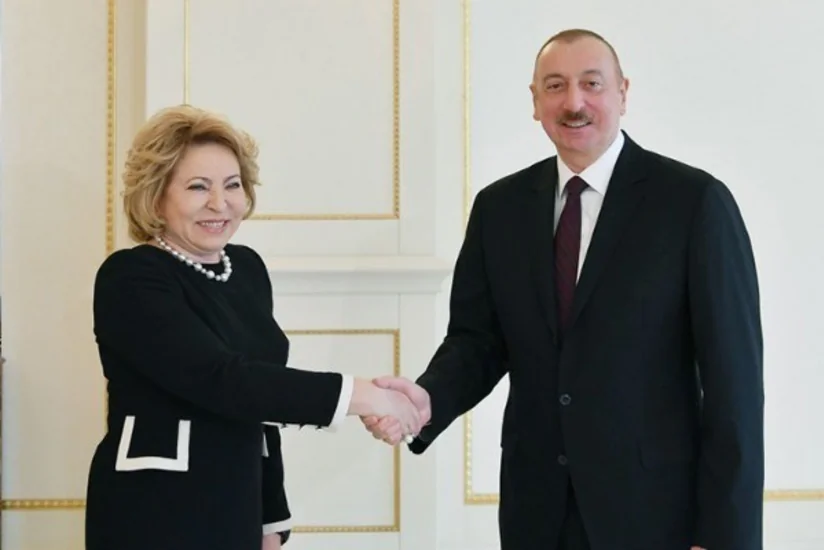 Valentina Matviyenko Prezident İlham Əliyevi təbrik edib