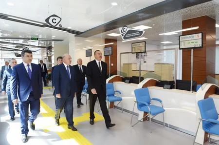 Prezident İlham Əliyev Qəbələ regional “ASAN xidmət” mərkəzinin açılışında iştirak edib