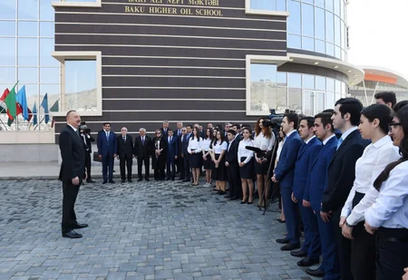 Prezident İlham Əliyev Bakı Ali Neft Məktəbinin kampusunun açılışında iştirak edib - YENİLƏNİB