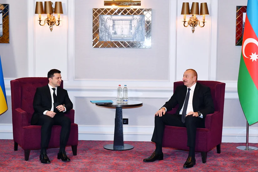 Президенты Азербайджана и Украины провели встречу в Брюсселе