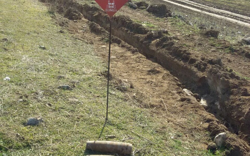 Qazaxda iki top mərmisi tapılıb