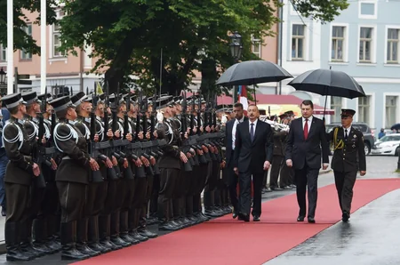 Official welcome ceremony was held for President Ilham Aliyev in Riga