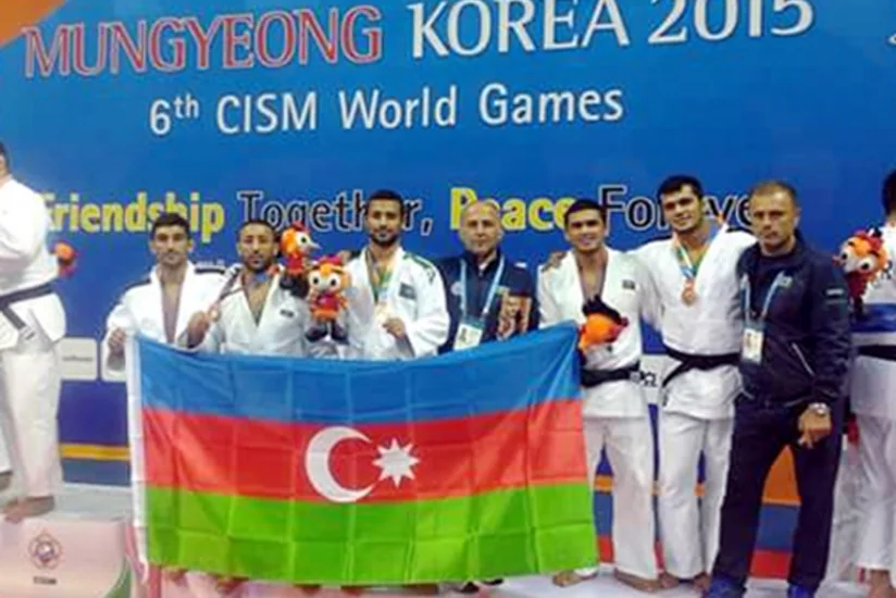 ​Azərbaycan cüdo komandası VI Hərbi Dünya Oyunlarında üçüncü olub