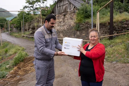 Daşkəsəndə Qurban bayramı münasibətilə sosial yardım aksiyası keçirilib